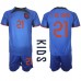 Nederland Frenkie de Jong #21 Bortedraktsett Barn VM 2022 Korte ermer (+ Korte bukser)
